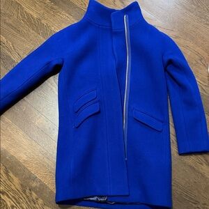 J. Crew Women's Blue Pea Coat
